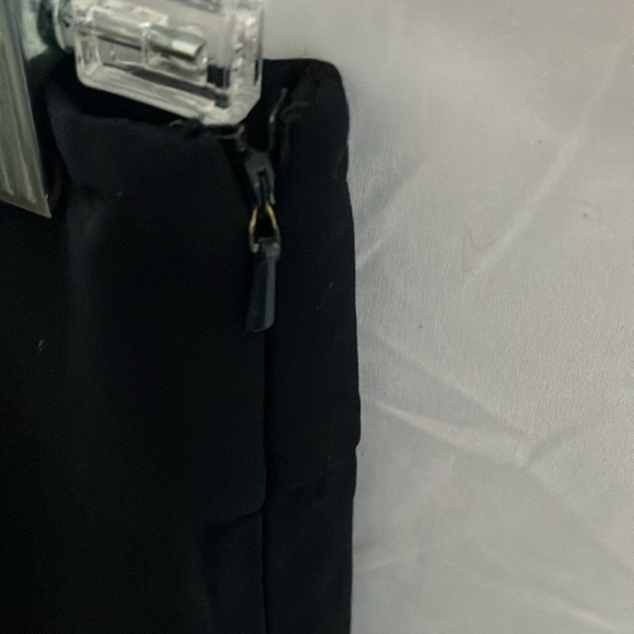 Banana Republic: Black Stretch Pencil Skirt- slit in back- side zip- size 6 - Picture 3 of 8